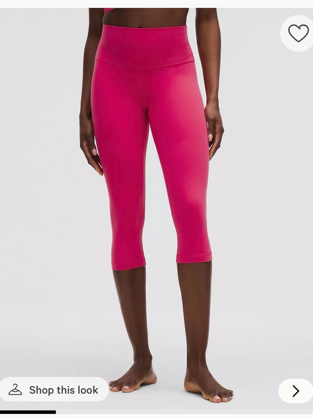 lululemon athletica Align Magenta High-Rise Crop Leggings